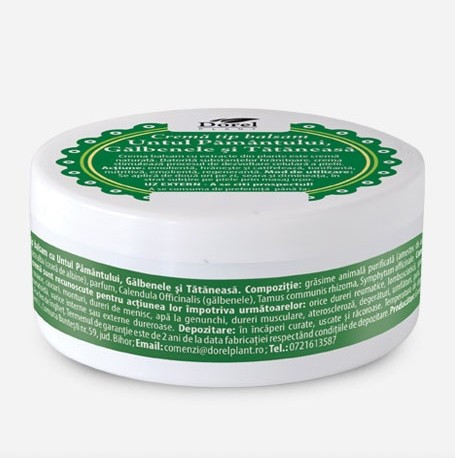 Crema-Balsam Untul Pamantului, Galbenele si Tataneasa Dorel Plant 100 g