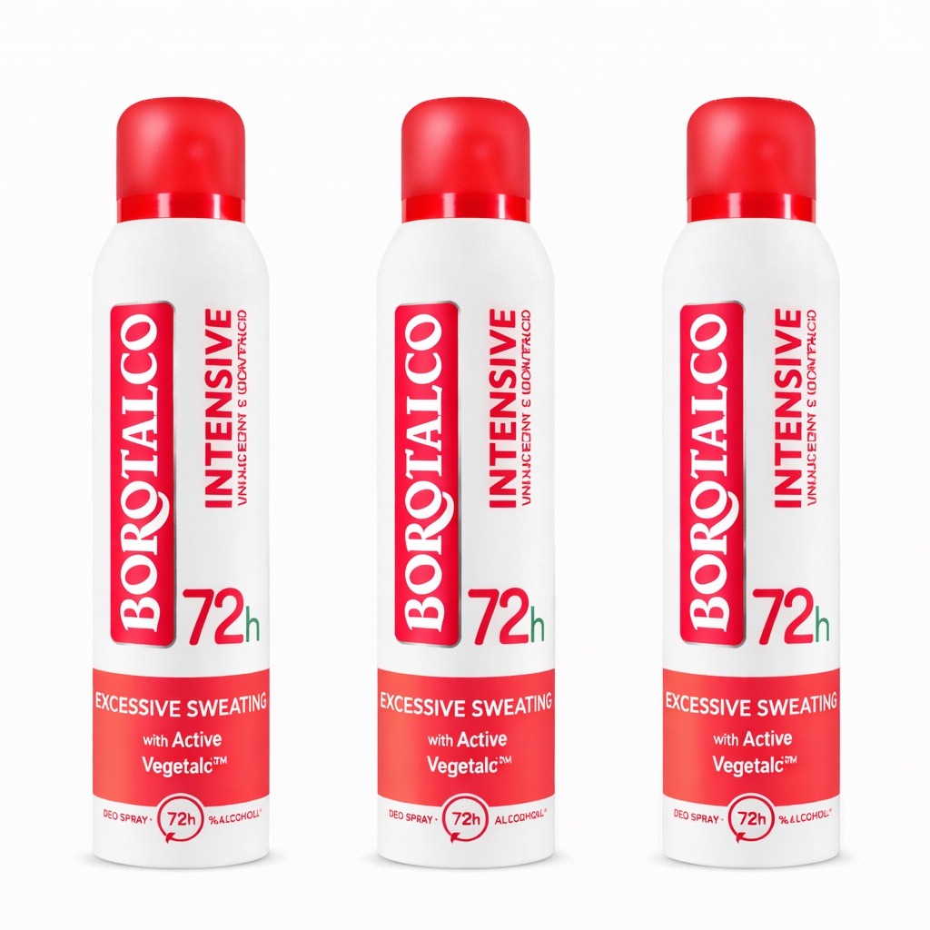 Deodorant spray antiperspirant Intensive Borotalco, 150 ml (Gramaj: 3 x 150 ml)