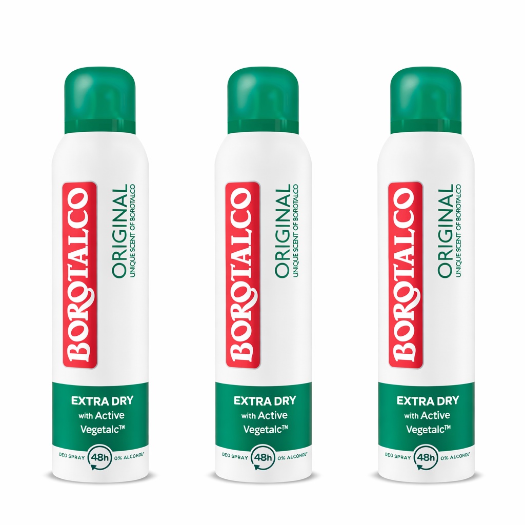 Deodorant Spray Borotalco Original (Gramaj: 3 x 150 ml)