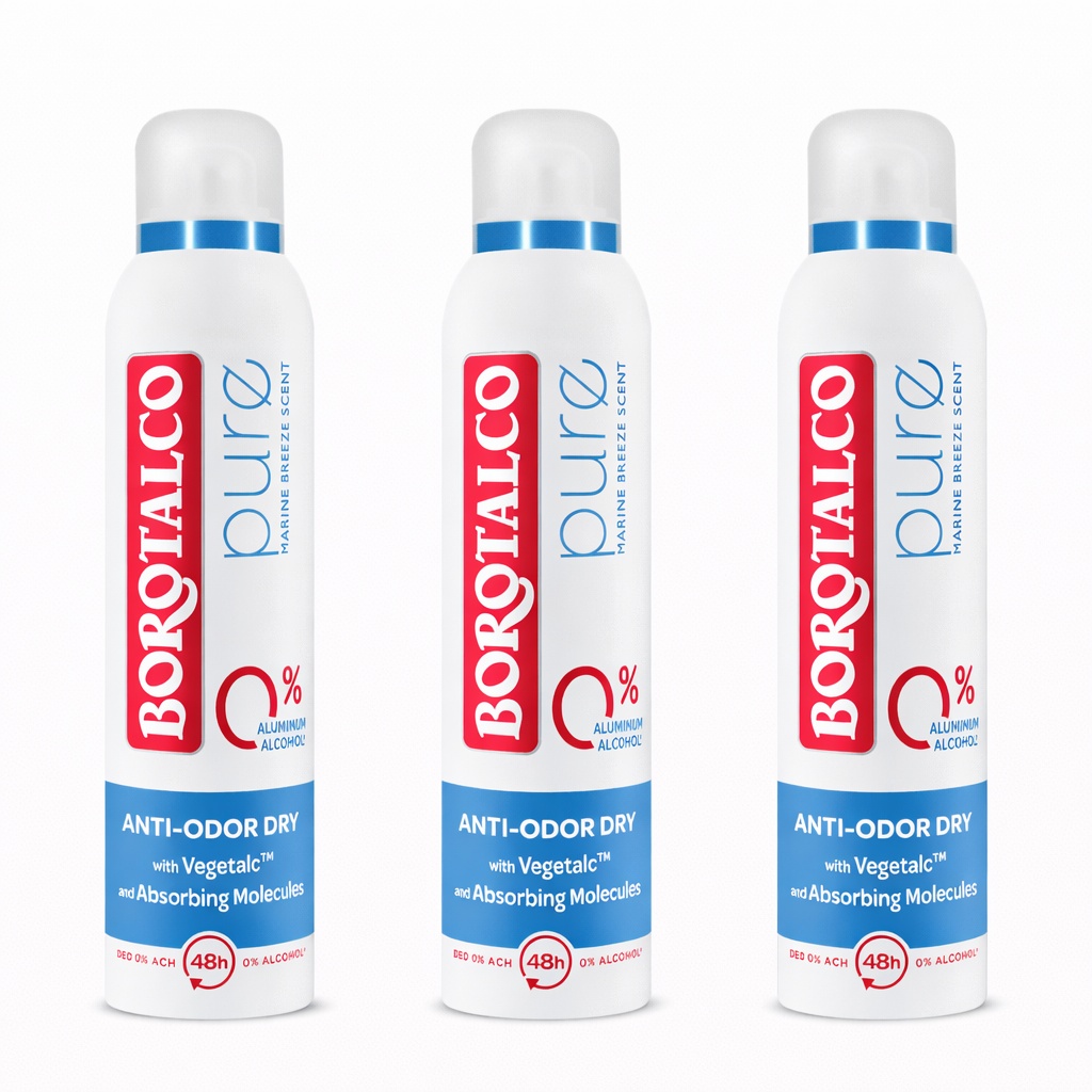 Deodorant spray Pure Marine, Borotalco, 150 ml (Gramaj: 3 x 150 ml)