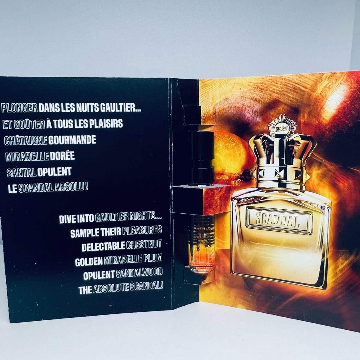 Esantion Jean Paul Gaultier Scandal Absolu, Parfum, Barbati, 1.5 ml