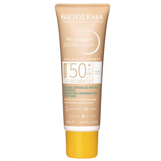 Fluid Cover Touch cu SPF50+ Bioderma Photoderm, 40g (Gramaj: 40 ml, Nuanta fond de ten: Nuanta desch