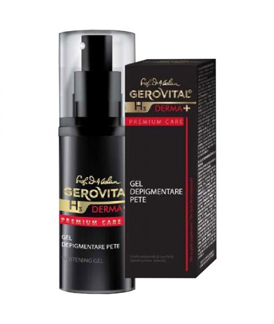 Gel depigmentare pete Gerovital H3 Derma+ Premium Care (Concentratie: Gel, Gramaj: 30 ml)