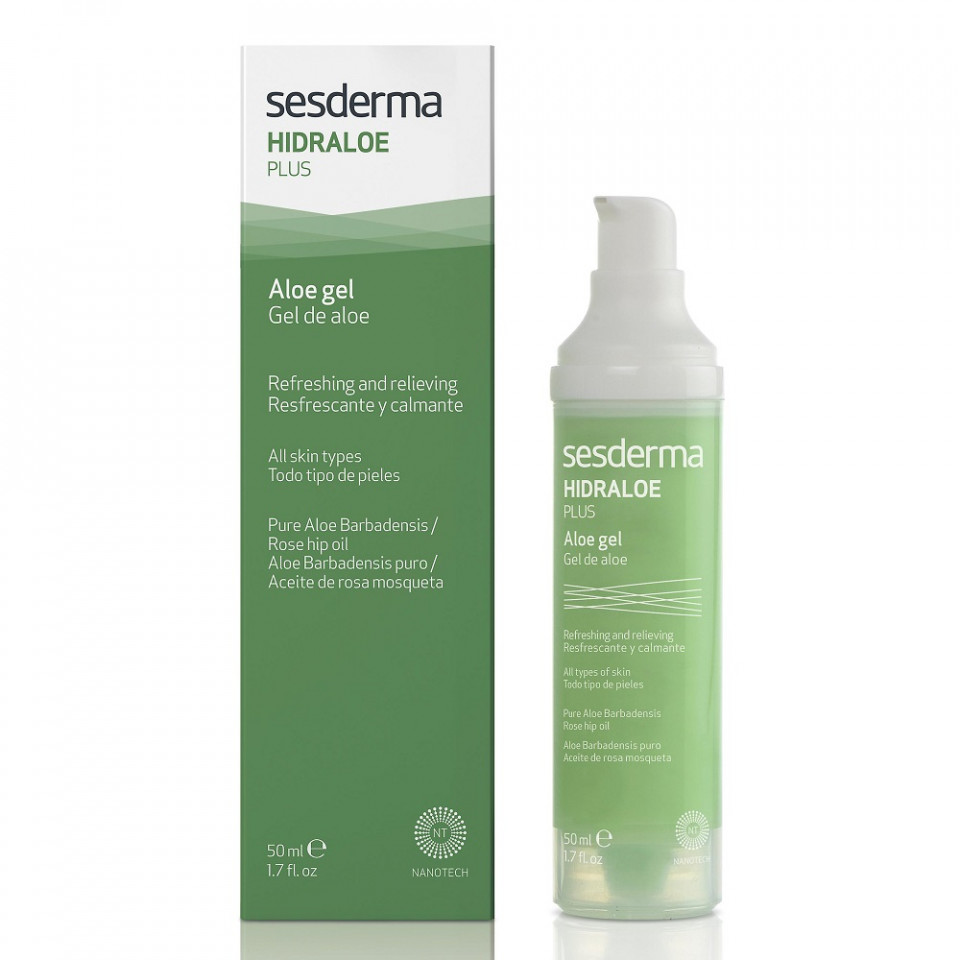 Gel revigorant si calmant cu aloe Hidraloe Plus, Sesderma (Gramaj: 50 ml, Concentratie: Gel crema)