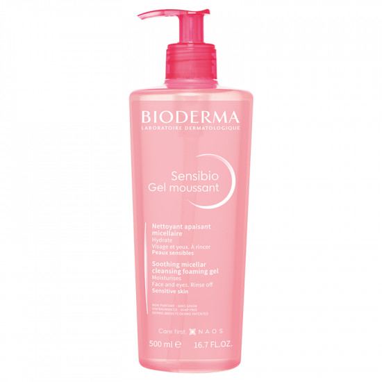 Gel spumant calmant si hidratant Sensibio Bioderma (Gramaj: 200 ml, Concentratie: Gel de curatare)