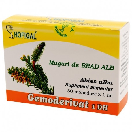 Gemoderivat din Muguri de Brad alb Hofigal, 30 monodoze (Ambalaj: 30 monodoze)