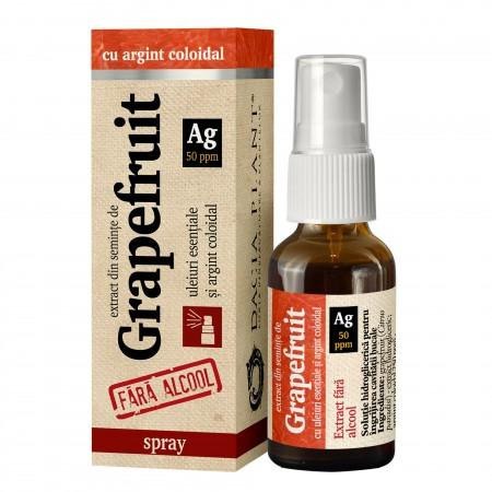 Grapefruit cu Argint Coloidal fara alcool spray Dacia Plant 20 ml