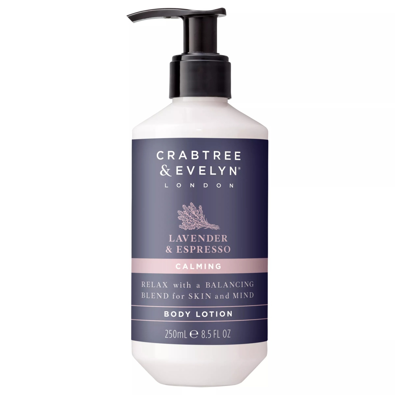 Lotiune de corp calmanta Crabtree & Evelyn, Lavender & Espresso, 250 ml