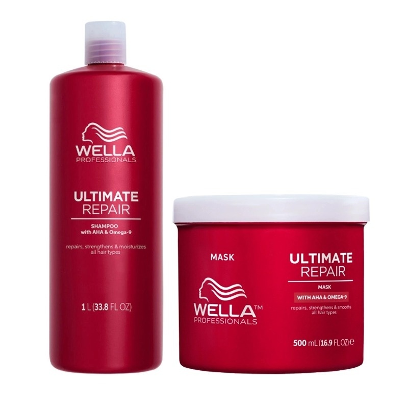 Pachet Wella Professionals Ultimate Repair – Sampon 1000 ml + Masca 500 ml