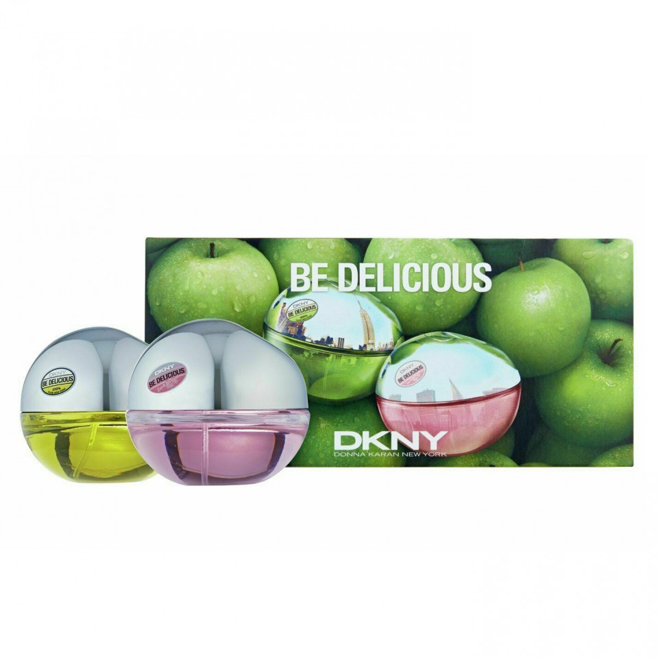 Set Cadou Apa de Parfum DKNY Be Delicious, 30 ml + Be Delicious Fresh Blossom, 30 ml Femei (Continut set: 30 ml Apa de Parfum + 30 ml Apa de...