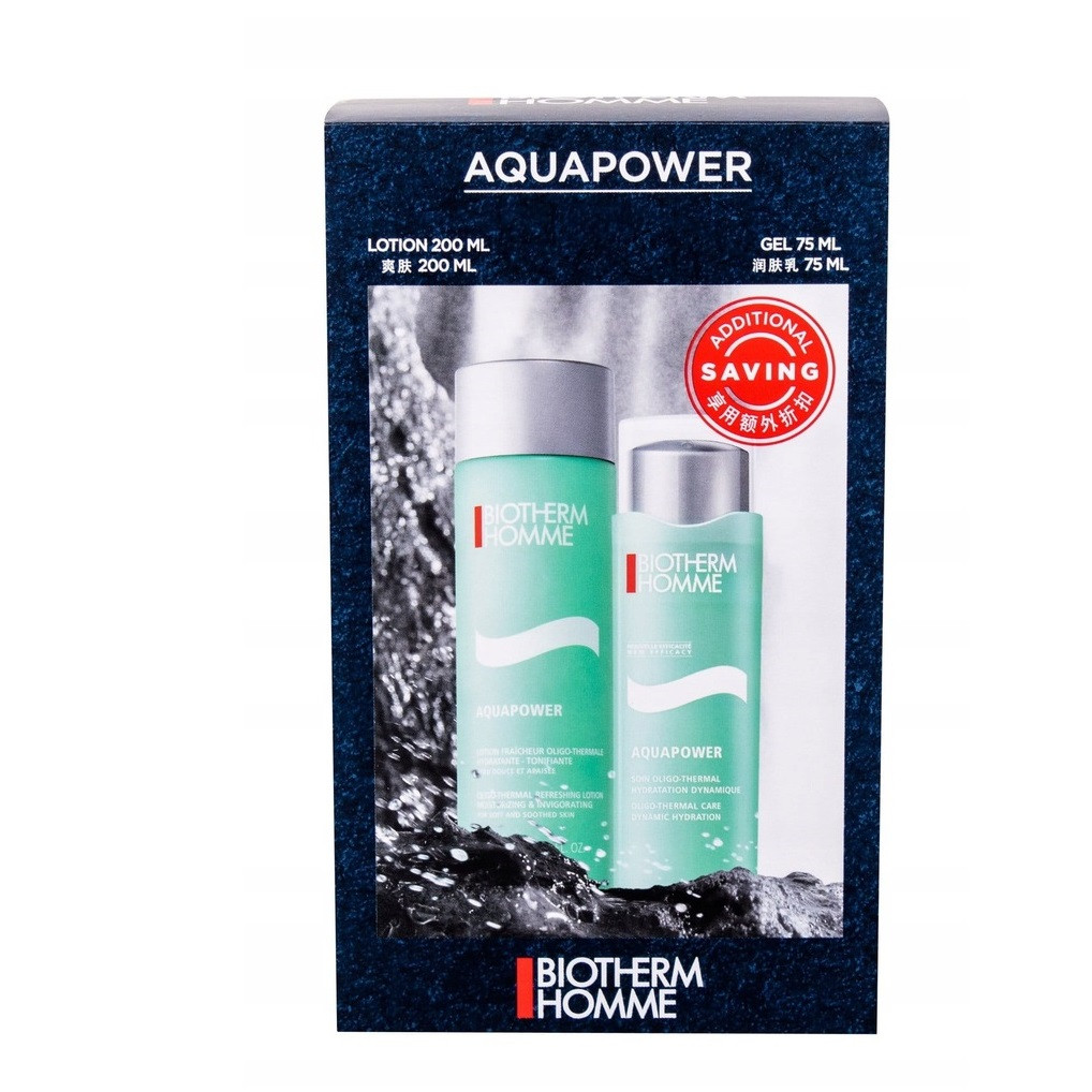 Set cadou Biotherm Aquapower Aftershave 200ml + Gel 75 ml