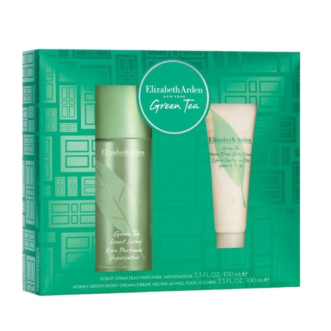 Set cadou Elizabeth Arden Green Tea, Femei, Apa de Parfum, 100 ml + Balsam de corp Green Tea Honey Drops 100 ml