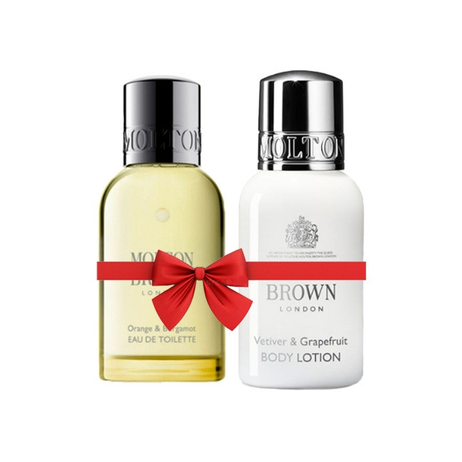 Set Cadou Molton Brown Gel de dus Orange & Bergamot 50 ml + Lotiune de corp Vetiver & Grapefruit 50 ml