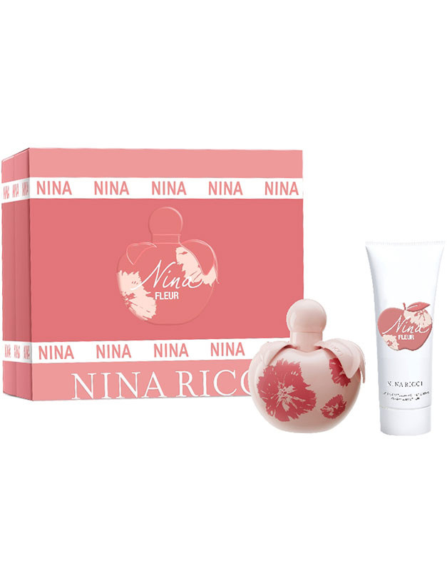 Set cadou Nina Ricci Nina Fleur, Apa de toaleta, Femei (Continut set: 80 ml Apa de Toaleta + 100 ml Lotiune de corp)