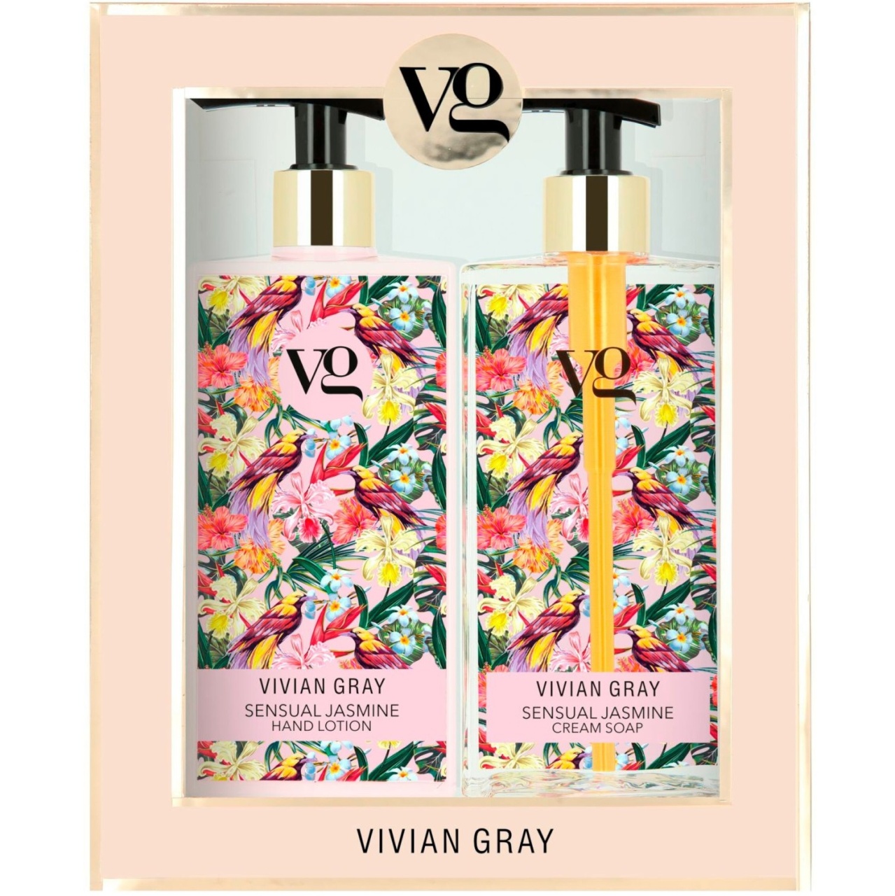 Set cadou Vivian Gray Sensual Jasmine Sapun lichid 350 ml + Lotiune de maini hidratanta 350 ml
