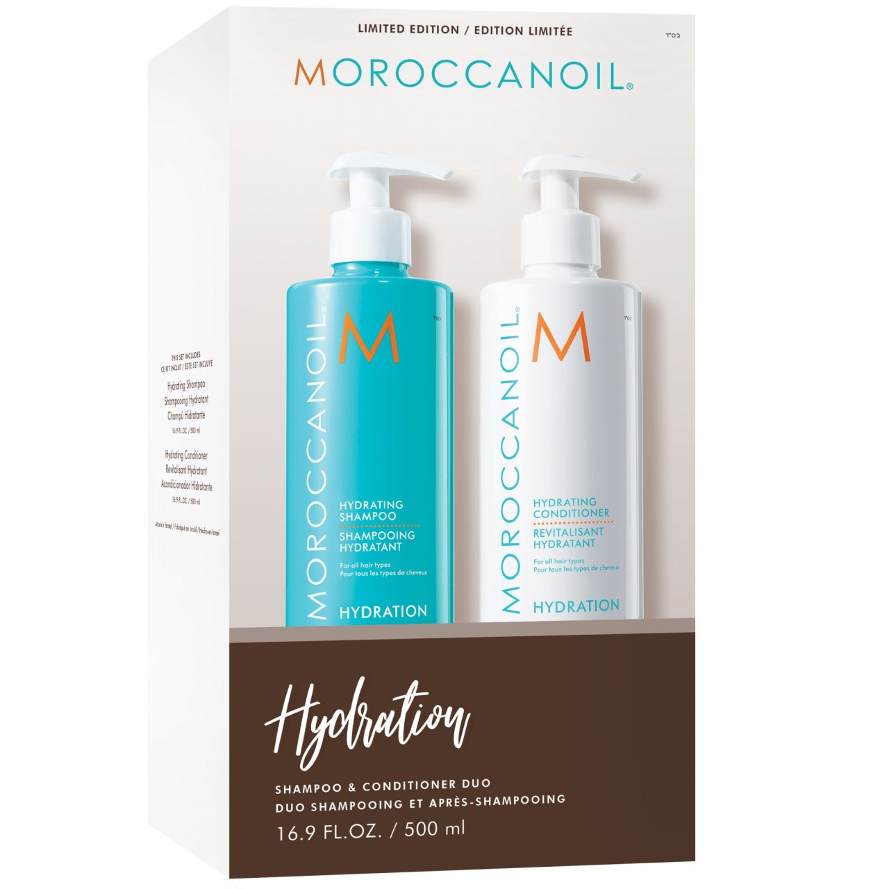 Set Moroccanoil Hydration pentru hidratare Sampon 500ml + Balsam 500ml (Concentratie: Sampon, Gramaj: 500 ml)