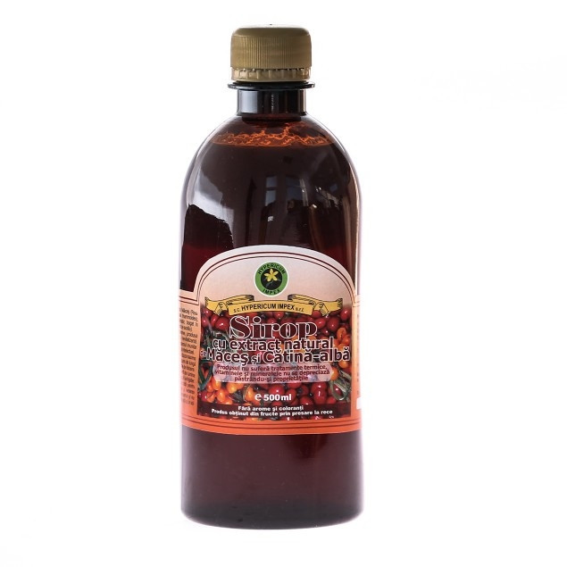 Sirop de catina si macese Hypericum, 500 ml (Ambalaj: 500 ml)