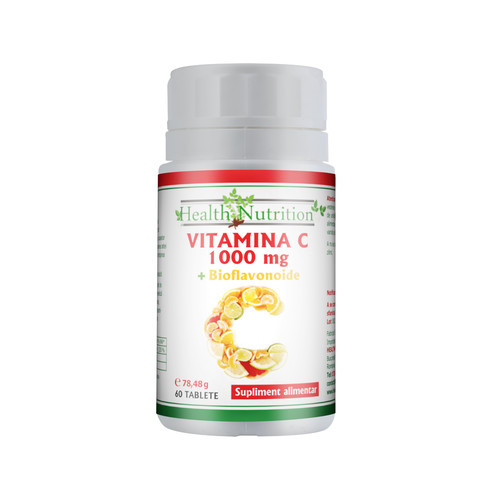 Vitamina C 1000 mg + Bioflavonoide 60 capsule Health Nutrition (TIP PRODUS: Suplimente alimentare, C