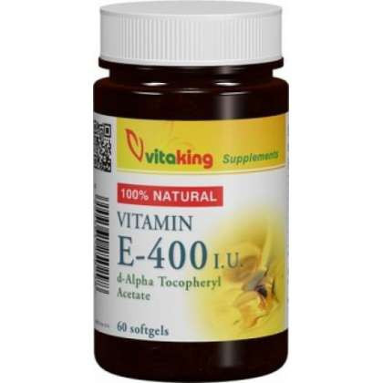 Vitamina E 400 naturala Vitaking 60 capsule (TIP PRODUS: Suplimente alimentare, Concentratie: 400 UI