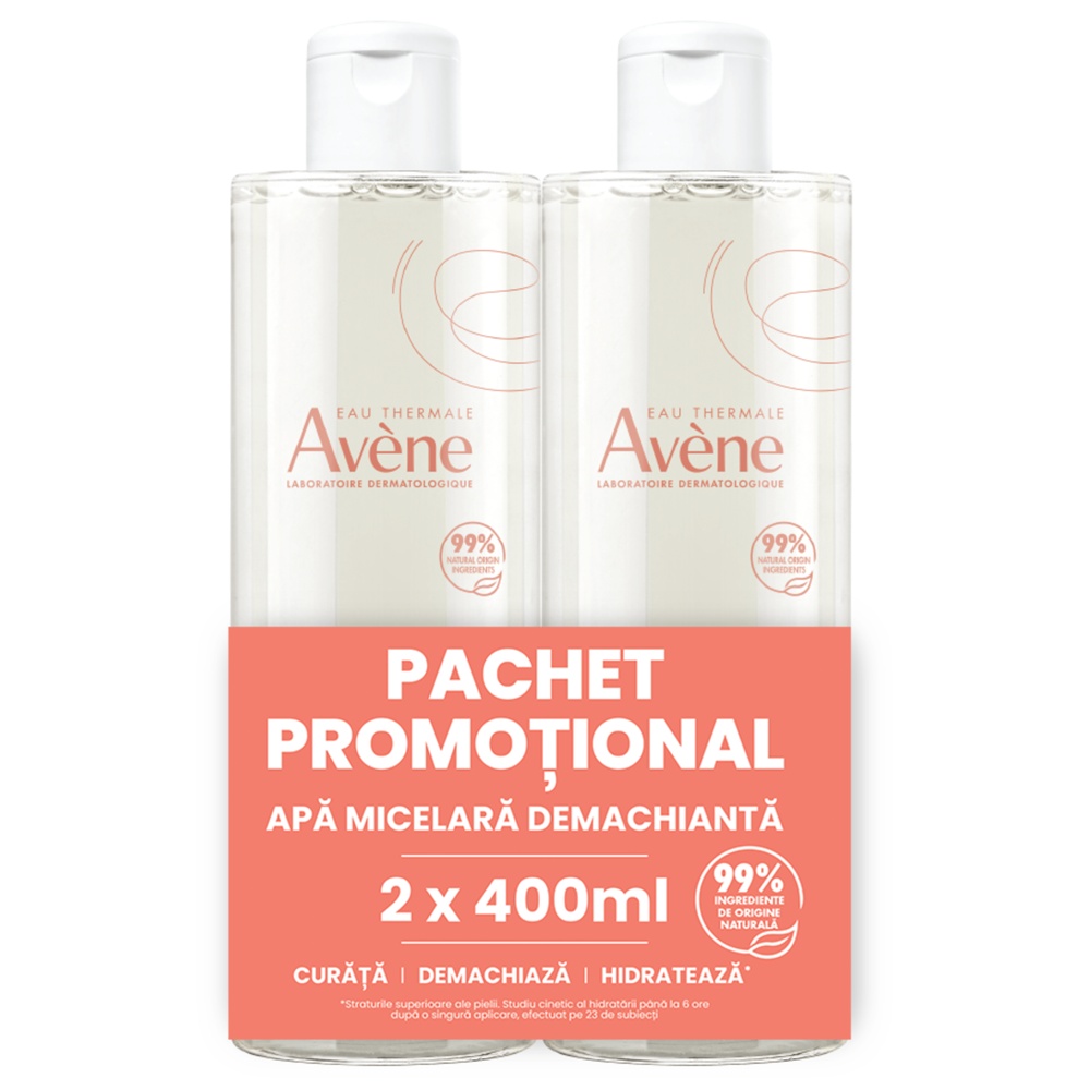 Apa micelara demachianta Avene (Gramaj: 2 x 400 ml)