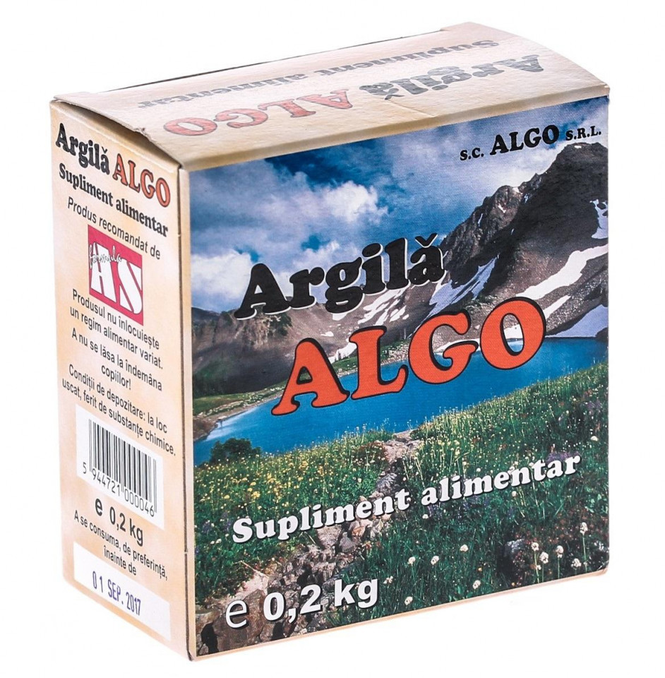 Argila Algo 200 g (TIP PRODUS: Suplimente alimentare)