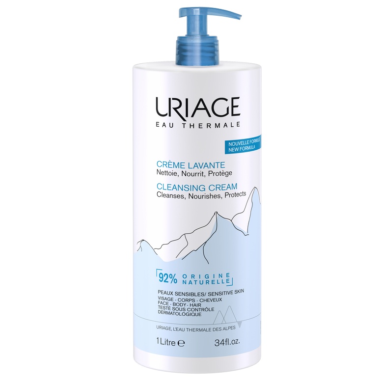Crema de curatare 2 in 1 pentru adulti, Uriage (Gramaj: 1000 ml, Concentratie: Crema pentru curatare)