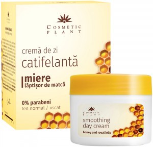 Crema de zi catifelanta cu miere si laptisor de matca Cosmetic Plant (Concentratie: Crema pentru fata, Gramaj: 50 ml)