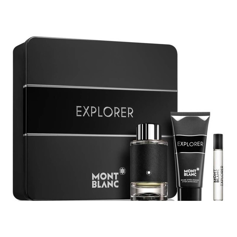 Mont Blanc Explorer, Apa de Parfum, Barbati (Continut set: 100 ml Apa de Parfum + 100 ml Gel de dus 