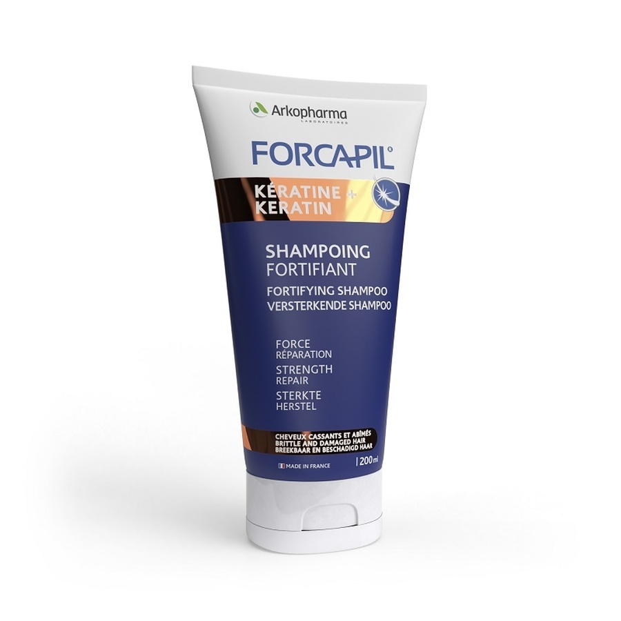 Sampon fortifiant pentru par deteriorat Forcapil Keratine+ 200 ml (Continut: 200 ml)