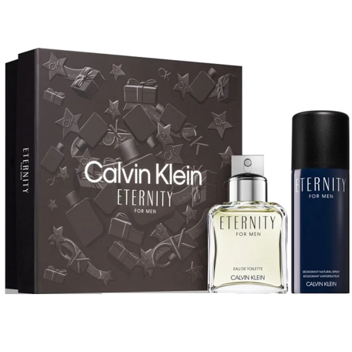 Set Cadou Calvin Klein Eternity for Men, Apa de Toaleta (Continut set: 100 ml Apa de Toaleta + 30 ml Apa de Toaleta)