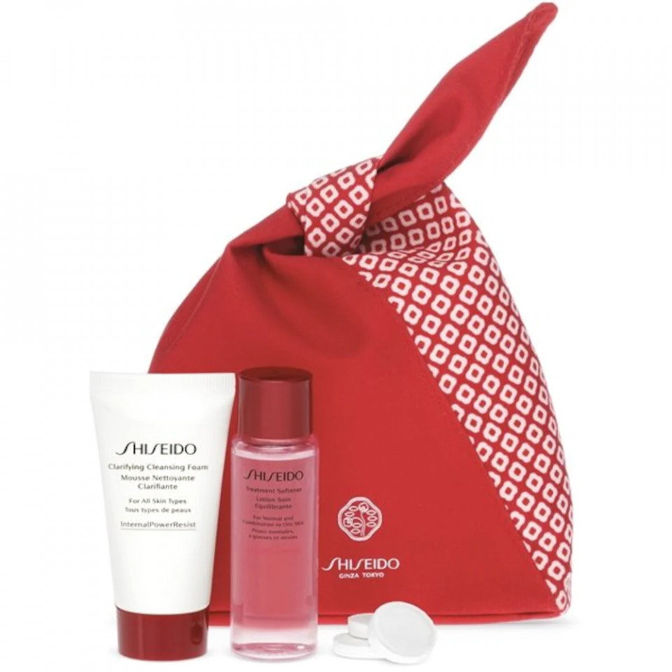 Set ingrijire Shiseido, Mini Cleanse & Balance Travel Kit, 60 ml (Concentratie: Set pentru ingrijire