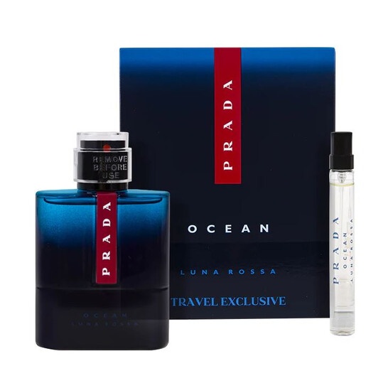 Set Prada Luna Rossa Ocean, Apa de Toaleta, Barbati, 100 ml + 10 ml