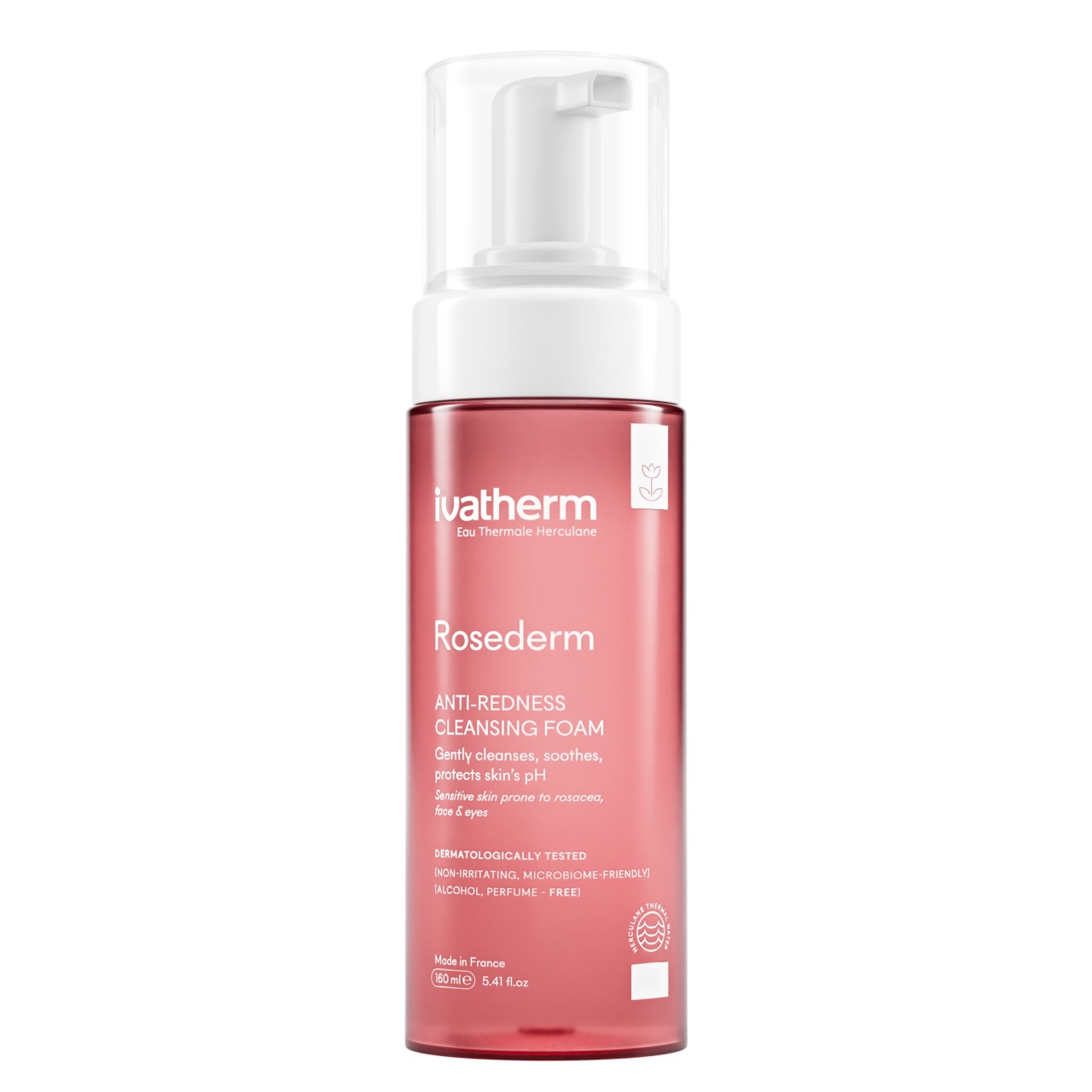Spuma demachianta anti-roseate Rosederm Ivatherm, 160 ml (Gramaj: 160 ml)