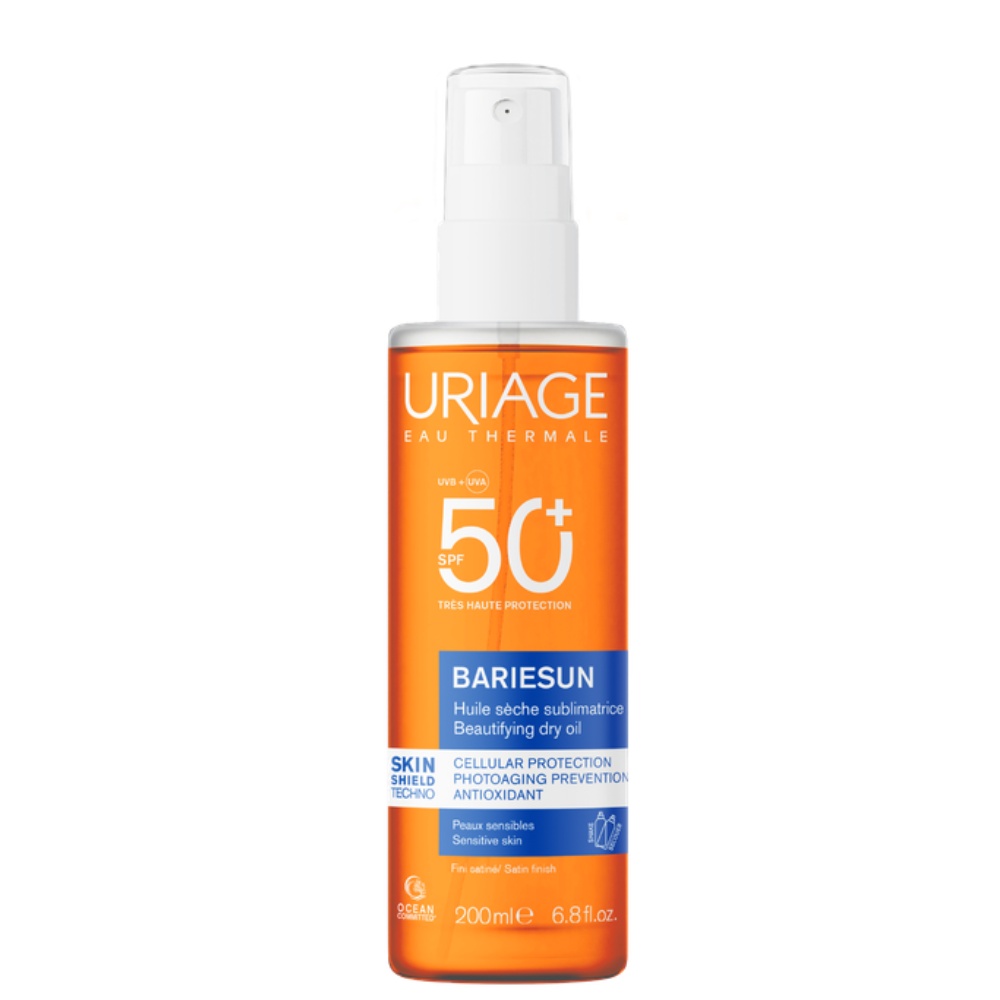 Ulei uscat cu protectie solara SPF50+ Bariesun Uriage, 200 ml