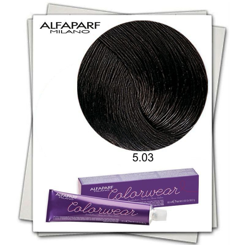 Vopsea Fara Amoniac Alfaparf Milano Color Wear (Concentratie: Vopsea permanenta, Gramaj: 60 ml, Culoare vopsea: 5.53 Castano Chiaro Mogano Dorato)