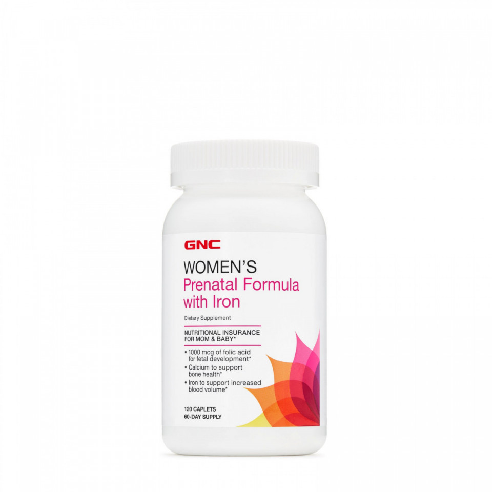 Women\'s Prenatal Formula cu fier 120 tablete GNC