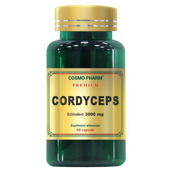 Cordyceps 300 mg Cosmopharm Premium (Ambalaj: 30 capsule, Concentratie: 300 mg)