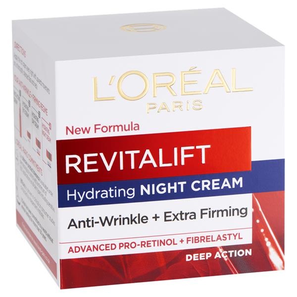Crema antirid de noapte L'Oreal Paris, Dermo-Expertise RevitaLift, 50 ml