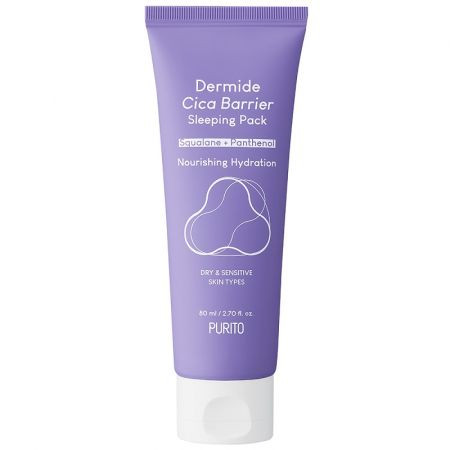 Crema de noapte pentru fata Purito Dermide Cica Barrier, 80 ml