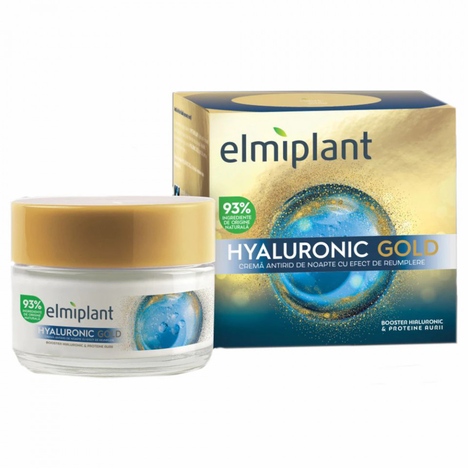 Cremă de zi antirid cu efect de umplere SPF 10 Hyaluronic Gold, Elmiplant (Concentratie: Crema, Gram