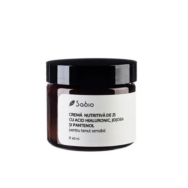 CremÄƒ nutritivÄƒ de zi cu acid hialuronic, jojoba È™i pantenol, Sabio (Concentratie: Crema, Gramaj: 60 ml)
