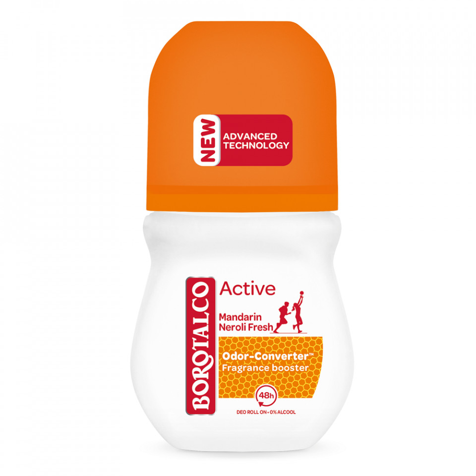 Deodorant Roll-On Borotalco Active Mandarine si Neroli (Concentratie: Roll-On, Gramaj: 2 x 50 ml)