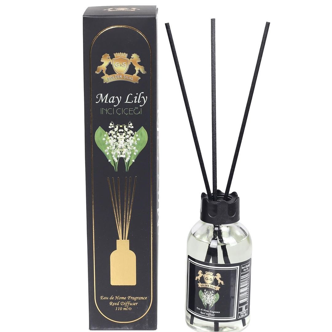 hol Difuzor de Camera cu Betisoare Golden Silva MAY LILY, 110ml