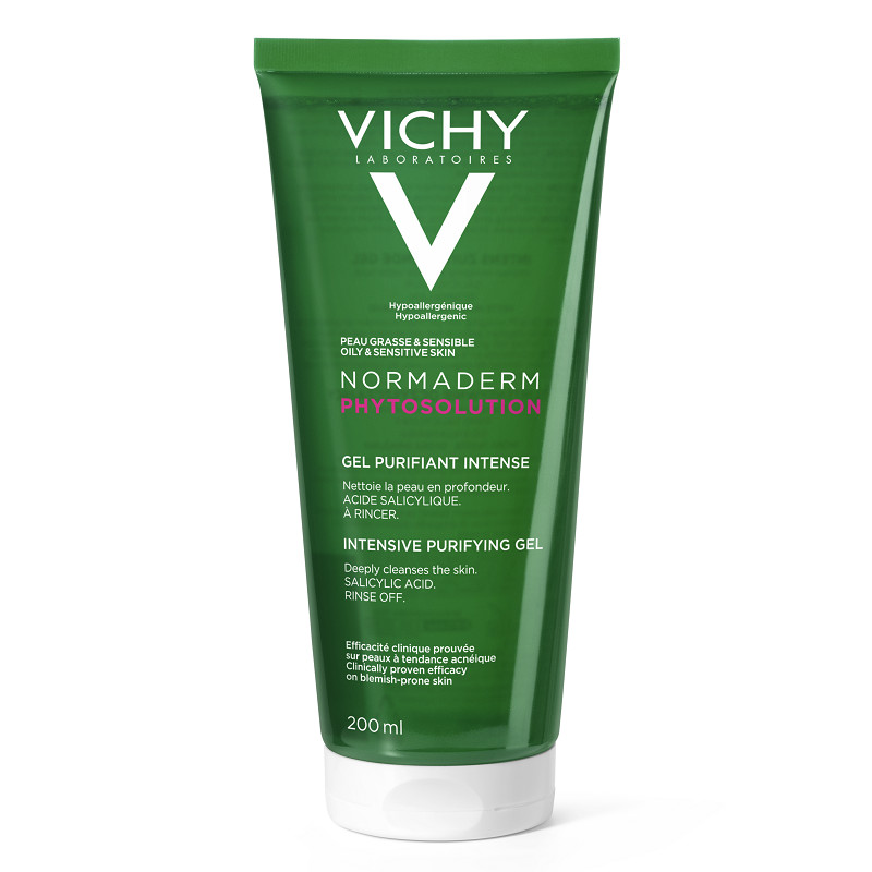 Gel purificator pentru curatarea tenului Vichy Normaderm Phytosolution (Gramaj: 200 ml, Concentratie