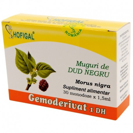 Gemoderivat din Muguri de Dud negru Hofigal, 30 monodoze (Ambalaj: 30 monodoze)