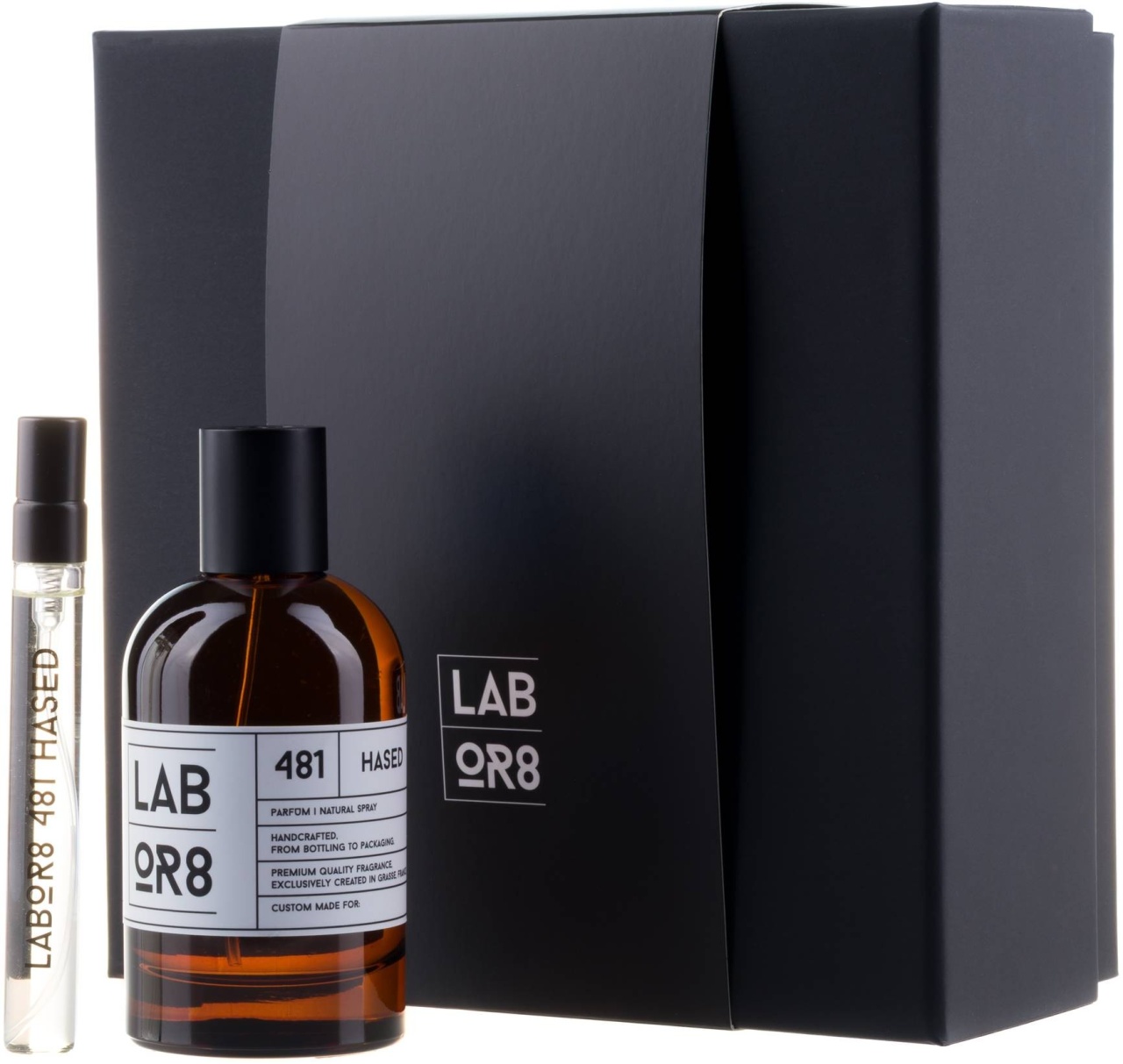 LABOR8 HASED 481 Set Unisex: Apă de Parfum 100 ml + Apă de Parfum 10 ml.