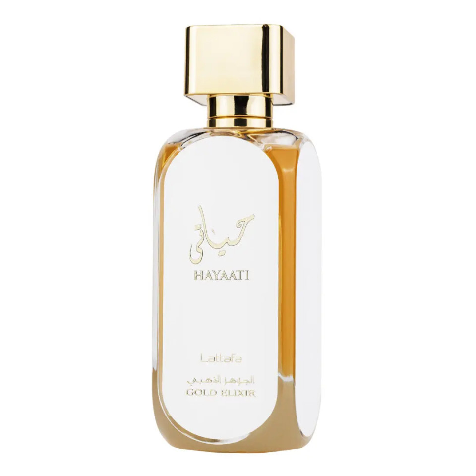 Lattafa Perfumes Hayaati Gold Elixir Apa de Parfum, Femei, 100ml (Concentratie: Apa de Parfum, Gramaj: 100 ml)