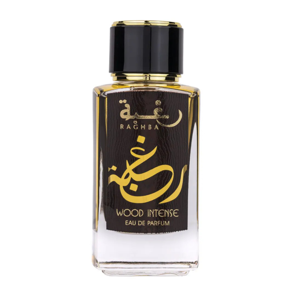 Lattafa Perfumes Raghba Wood Intense Apa de Parfum, Barbati, 100ml (Concentratie: Apa de Parfum, Gramaj: 100 ml)
