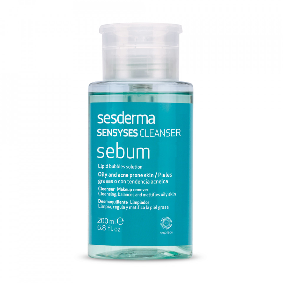 Lotiune demachianta pentru ten gras cu tendinta acneica Sensyses, Sesderma (Concentratie: Demachiant