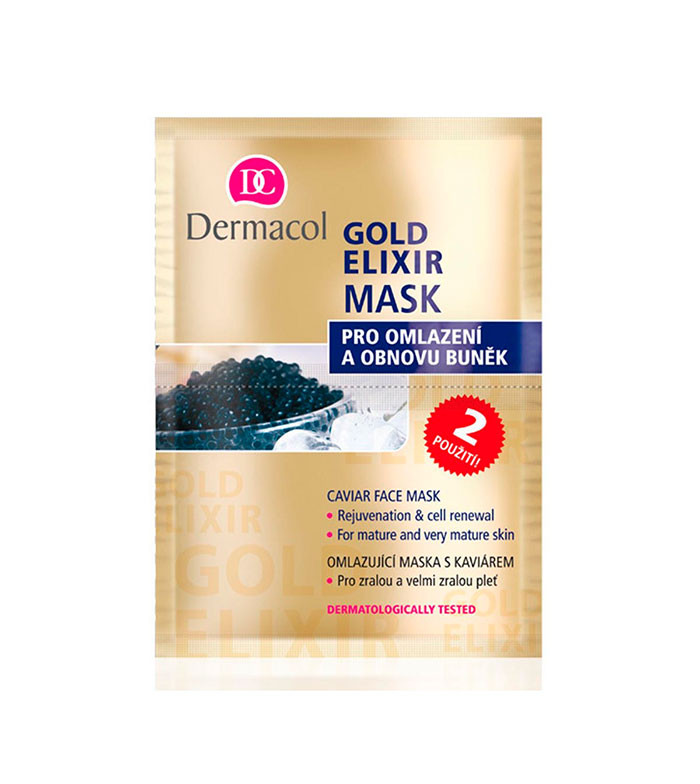 Masca pentru fata, 2x8 g Gold Elixir (Concentratie: Masca pentru fata, Gramaj: 8 g)